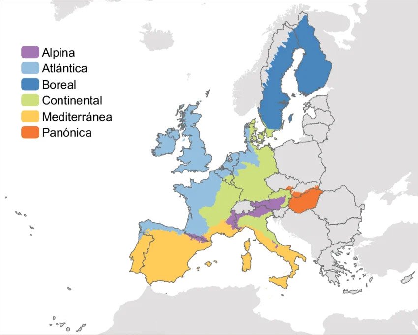 Distribución de las razas europeas